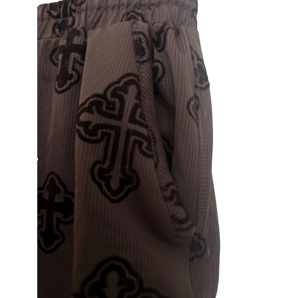 All Saints Men's Brown Cross Bermuda Shorts Polyester Pockets Drawstring New - Picture 3 of 14